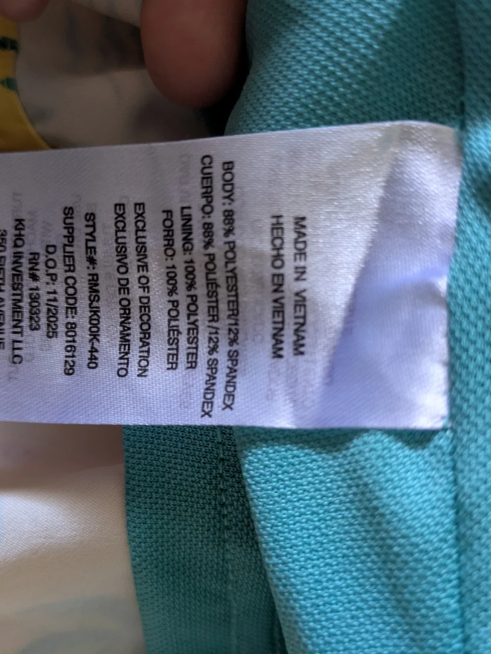 RVCA Teal Holiday Swim Trunks - Teal